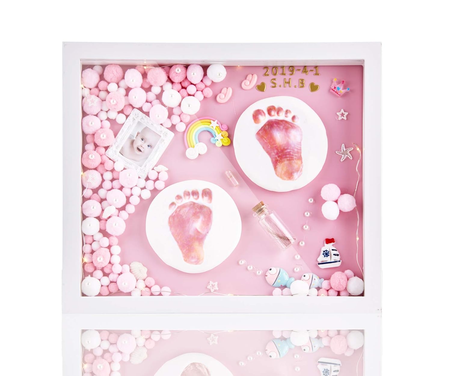 clay footprint frame for adults