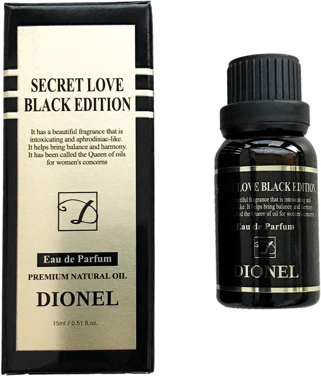 DIONEL Secret Love Black Edition 15ml Feminine Hygiene Natural Perfume Cleanser