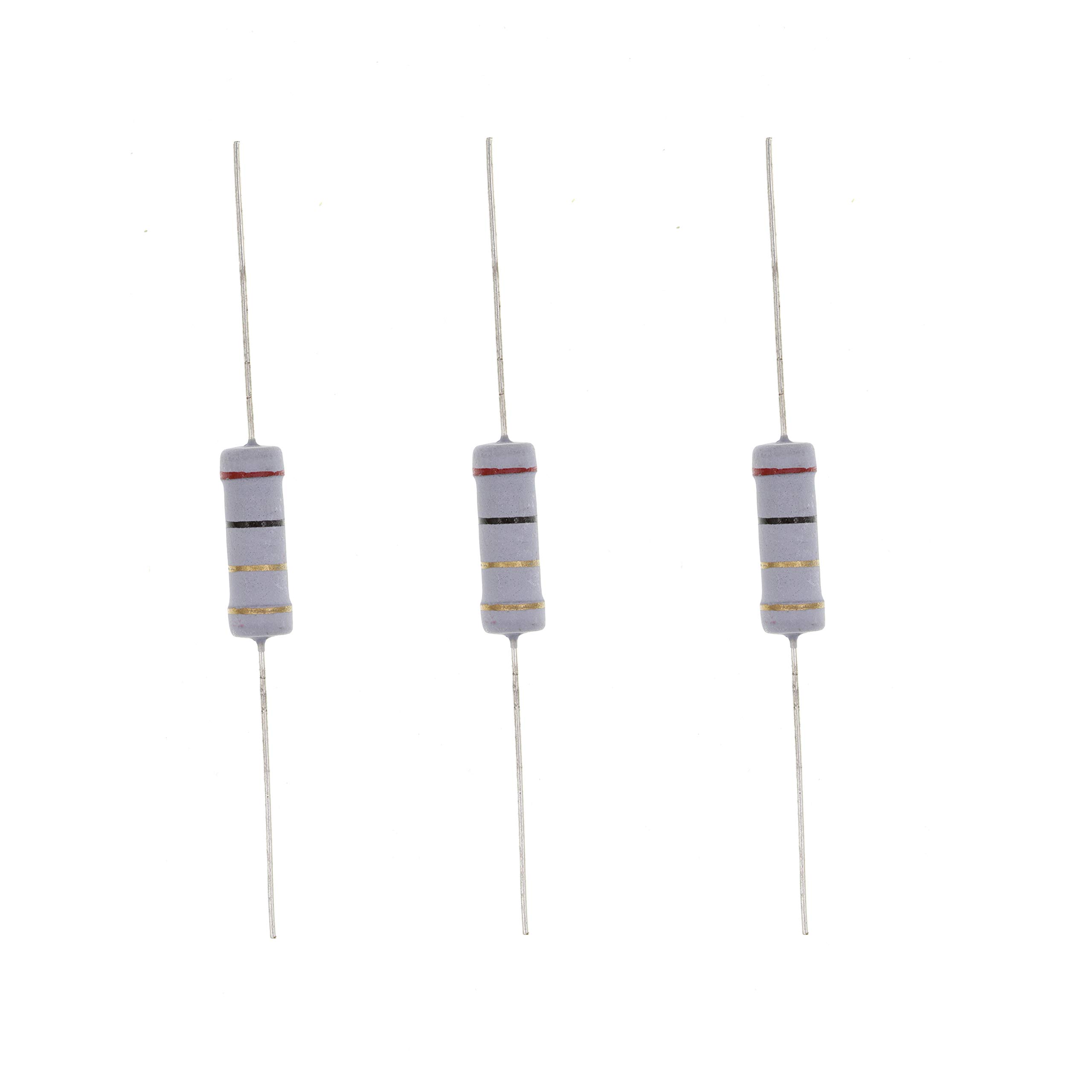 HUABAN 20PCS 3W 3 Watts 2R 2 Ohm 5% Metal Oxide Film Resistor