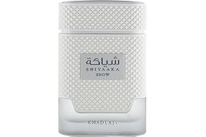 KHADLAJ PERFUMES Khadlaj Shiyaaka Snow – Citrusy, Woody, Spicy, Aromatic – Eau de Parfum Spray Long-Lasting Fragrance for Men, 3.4 Ounce / 100 ml