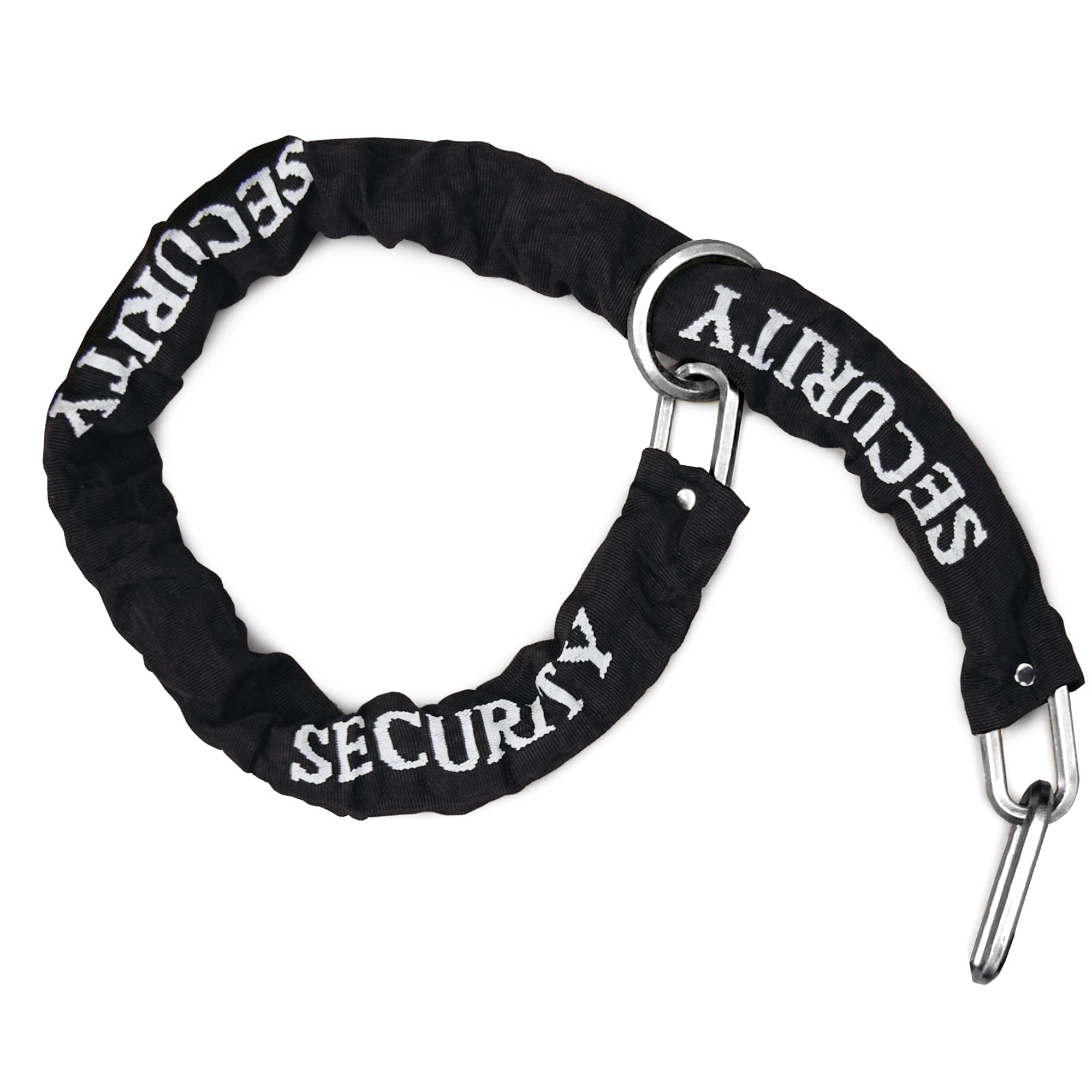 Urban 10.120L AntiTheft Security Chain for Motorcycle, Hardened Steel ø10mm/0.39in, 120cm/3.9ft Long Loop Ring, Textile Cover, Chain for Garage, Anchor, Containers, Gates, Scooter, Bicycle, Ebike