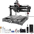 YIDOFENG 3 Axis 3020 Plus CNC Engraving Machine,500W CNC Wood Router Desktop CNC Machine for Metal Wood Acrylic MDF w/Limit Switche Emergency-Stop, Working Area:11.81 * 7.87 * 2.87 inch