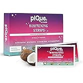 Peroxide Free Teeth Whitening Strips 14 Treatments - New Gentle Formula for Sensitive Teeth. Deep Stain Removal - Coconut Oil, Sage, Lemon Peel, Dead Sea Salt for Beautiful Bright Smile. (28 Strips)