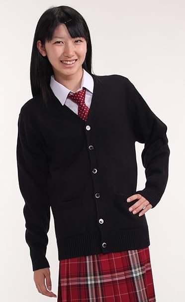 Amazon Co Jp ビバリーヒルズ スクールカーディガン Kp919 ネイビー Mサイズ 服 ファッション小物