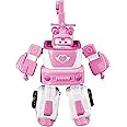 Super Wings - 7' Dizzy's Rescue Tow with 2' Pink Transform-a-Bot Mini Figure,Transforming Airplane Toy Vehicle Set,Toy for 3 4 5 Year Old Boys and Girls,US720314