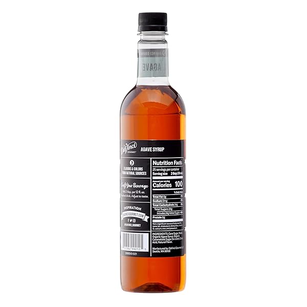 DAVINCI GOURMET NATURAL AGAVE SYRUP, 25.4 FLUID OUNCES (PACK OF 1)