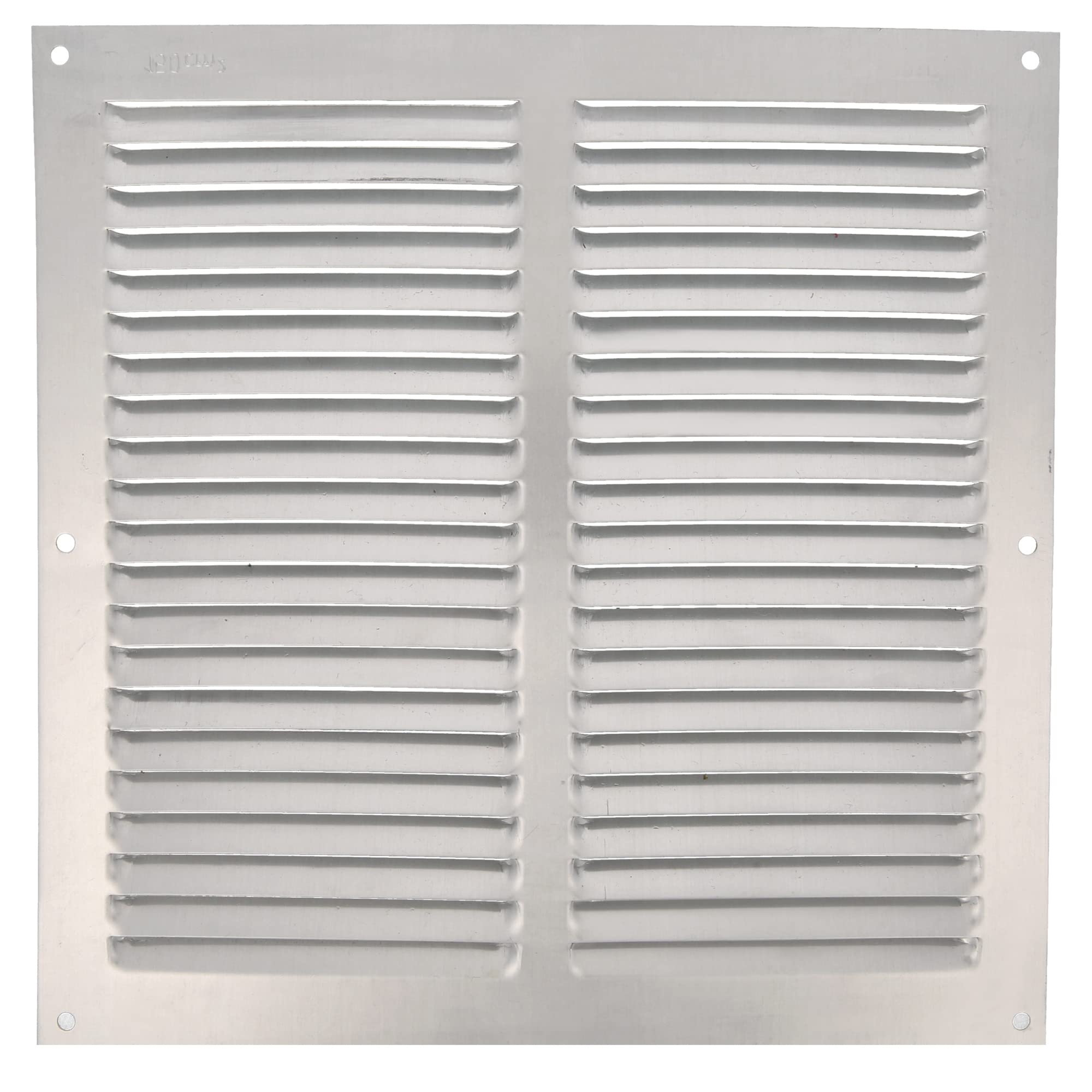 Amig - Square Aluminium Grille | Ventilation Grille for Exhaust Air | Ideal for Kitchen Ceiling and Bathroom | Dimensions: 250 x 250 mm | Colour: Silver