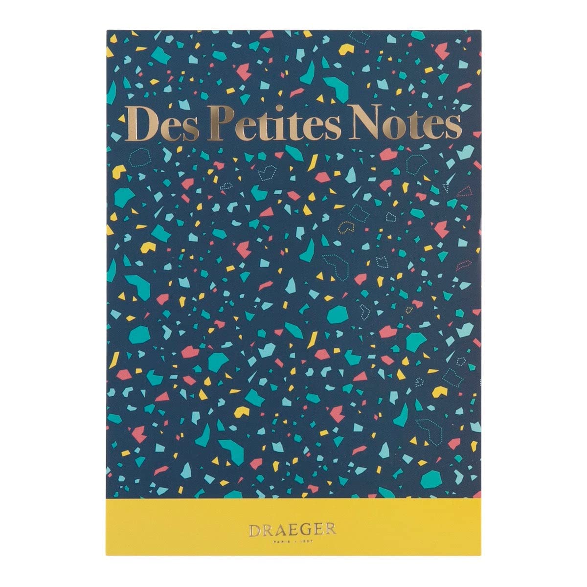 DRAEGER PARIS | Notepad "Des petits notes" | Soft Cover with Gold Detailing | 13 x 18 cm | Vertical Opening | 100 Detachable Pages | FSC® Certified Paper | Ideal for Office, Home, School