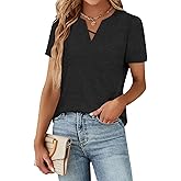 Womens Tops Summer Trendy Short Sleeve T Shirts Dressy Casual Blouses
