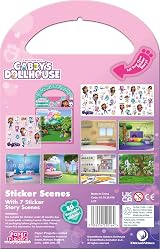 Paper Projects Gabby’s Dollhouse Activity Set 6 Scenes 50 Stickers Pink view 2
