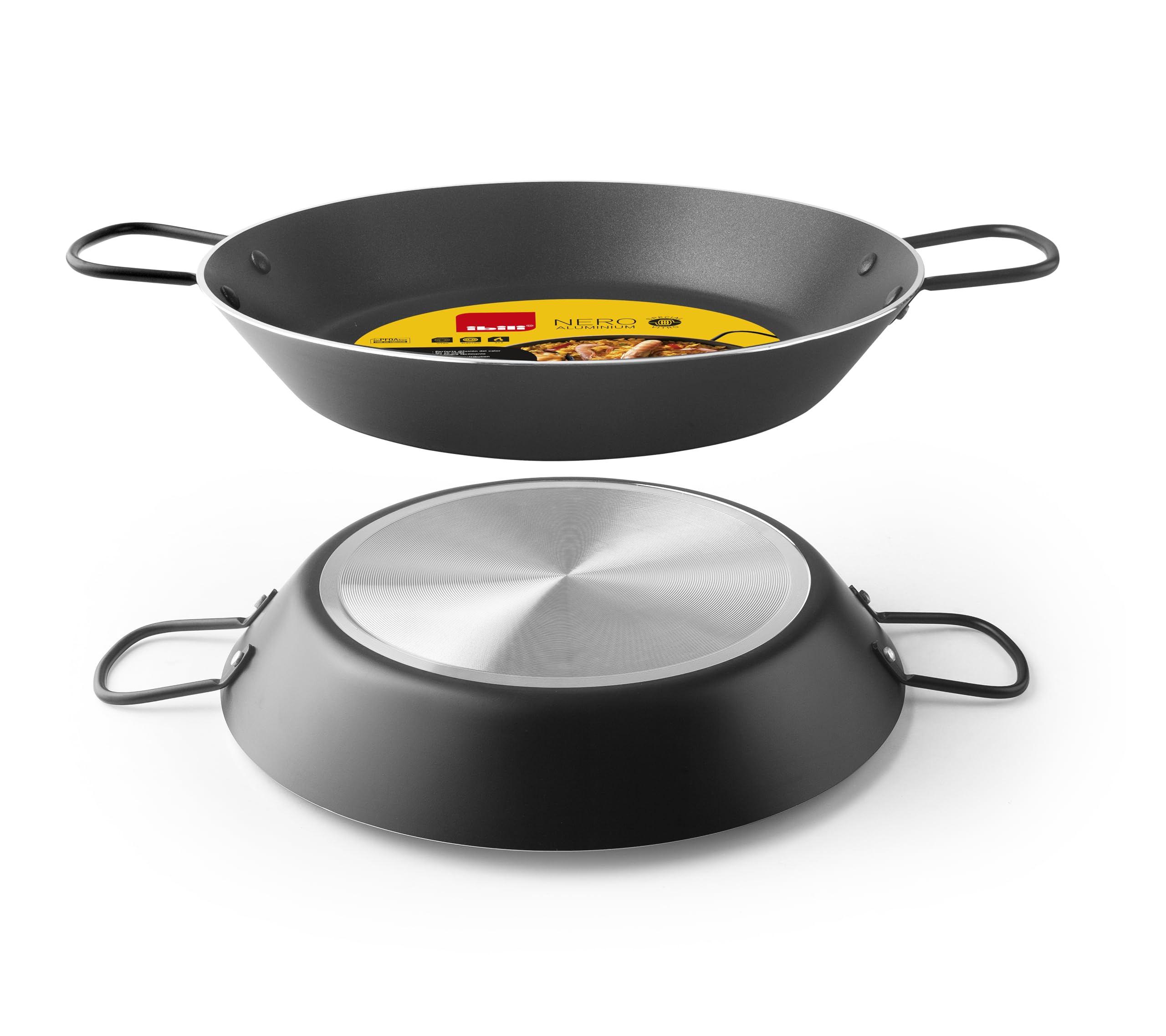 Ibili 34 cm Paella Pan Nero