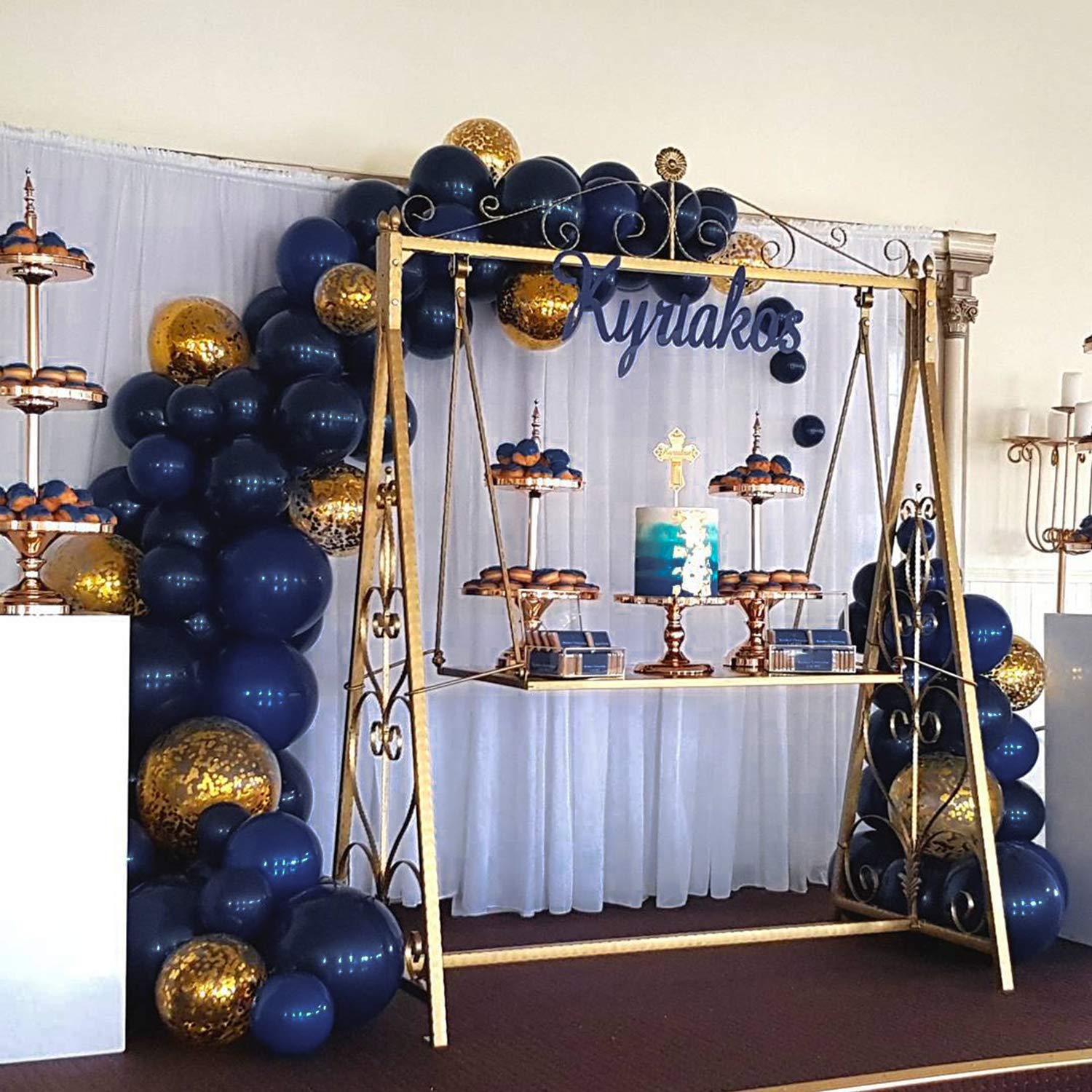 Blue And Gold Graduation Party Decorations New