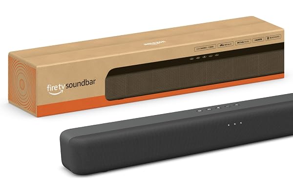 Amazon Fire TV Soundbar, 2.0 speaker with DTS Virtual:X and Dolby Audio, Bluetooth connectivity