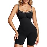 Nebility Shapewear Bodysuits for Women Tummy Control Body Shaper Seamless Waist Trainer Lace Body Suit