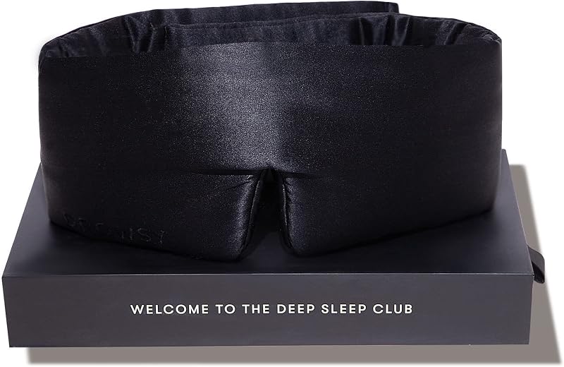 Drowsy Silk Sleep Mask Face-Hugging Padded Silk Cocoon Black Jade