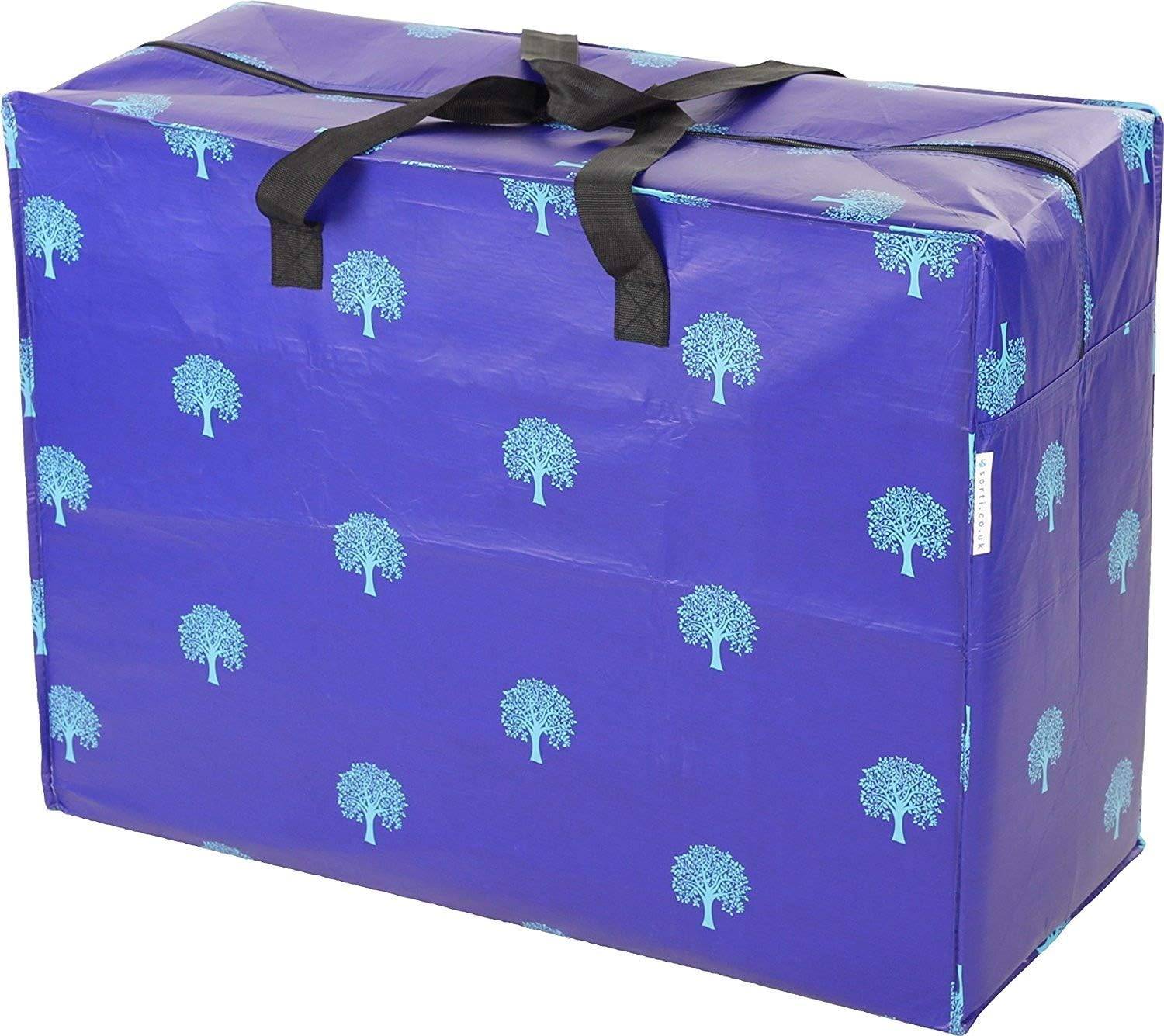 Sorti Enormous Jumbo XL Clothing Toys Home Laundry Storage Bag Made From Recycled Material. Really Big Extra Deep Massive Blue Tree Pattern Bag. 128 Litres. 54 x 74 x 32 cm - Image 3