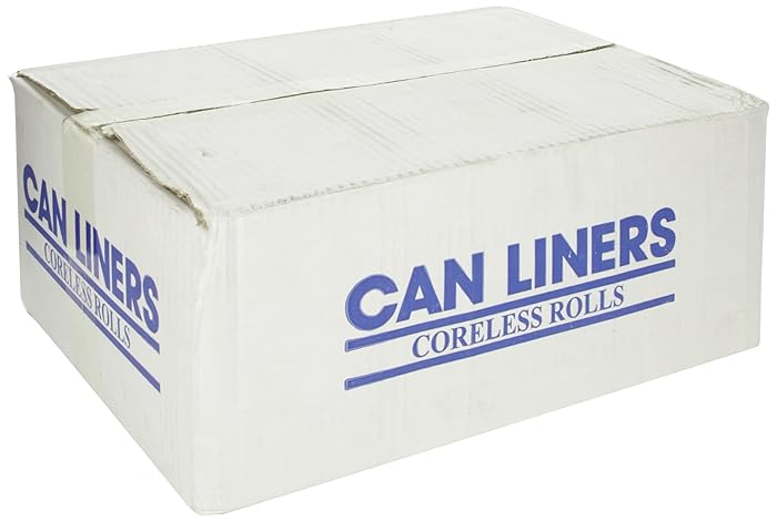Spectrum C334016N HDPE Institutional Trash Can Liner, 33 gallon Capacity, 40" Length x 33" Width x 16 micron Thick, Natural (Case of 250)