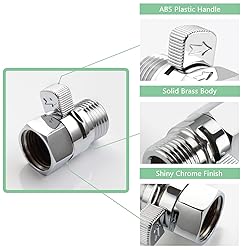 APLusee Shower Flow Control Valve, Brass Adjustable