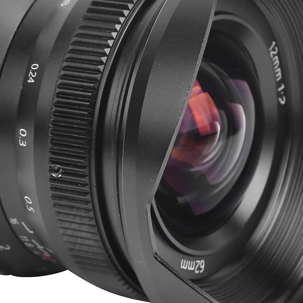 12mm F2 M43 Mount Wide Angle Large Aperture Fixed Focus Fisheye Scenery Lens Camera Accessories for GH5GM10