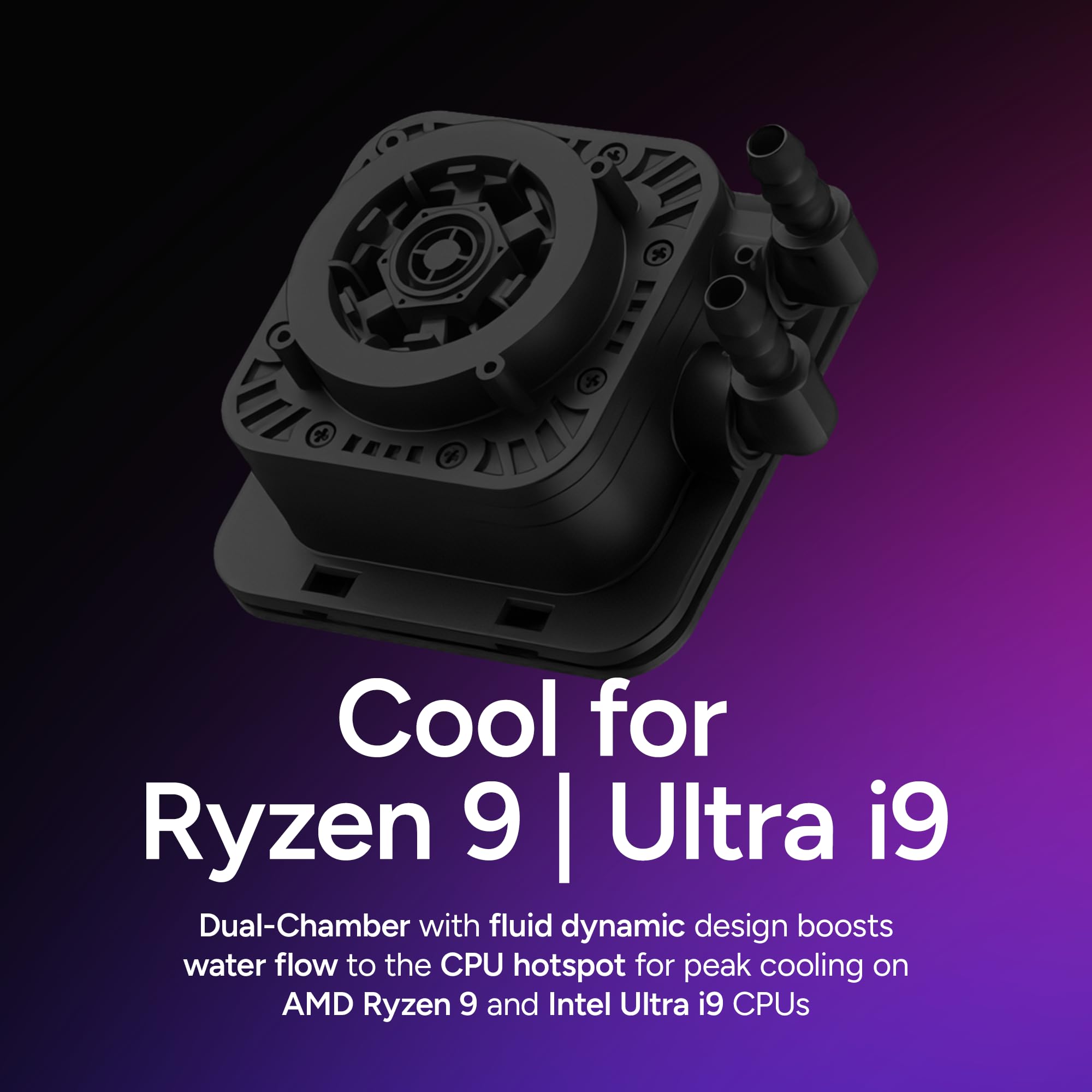Cooler Master 360 Elite Liquid CPU Liquid Cooler, Dual-Chamber Pump, Customizable aRGB Lighting, Maintenance-Free, AMD Ryzen 9 AM5|4, Intel Ultra 9 LGA 1851|1700 Design by Cooler Master