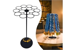 BoiCkyo Medal Hanger Display Rotating | Wall-Safe Tabletop Running Medal Stand Holds 45+ Race Medals | Heavy-Duty Metal Base with Quick Assembly Rack | Perfect for Marathon & Sports Awards Display