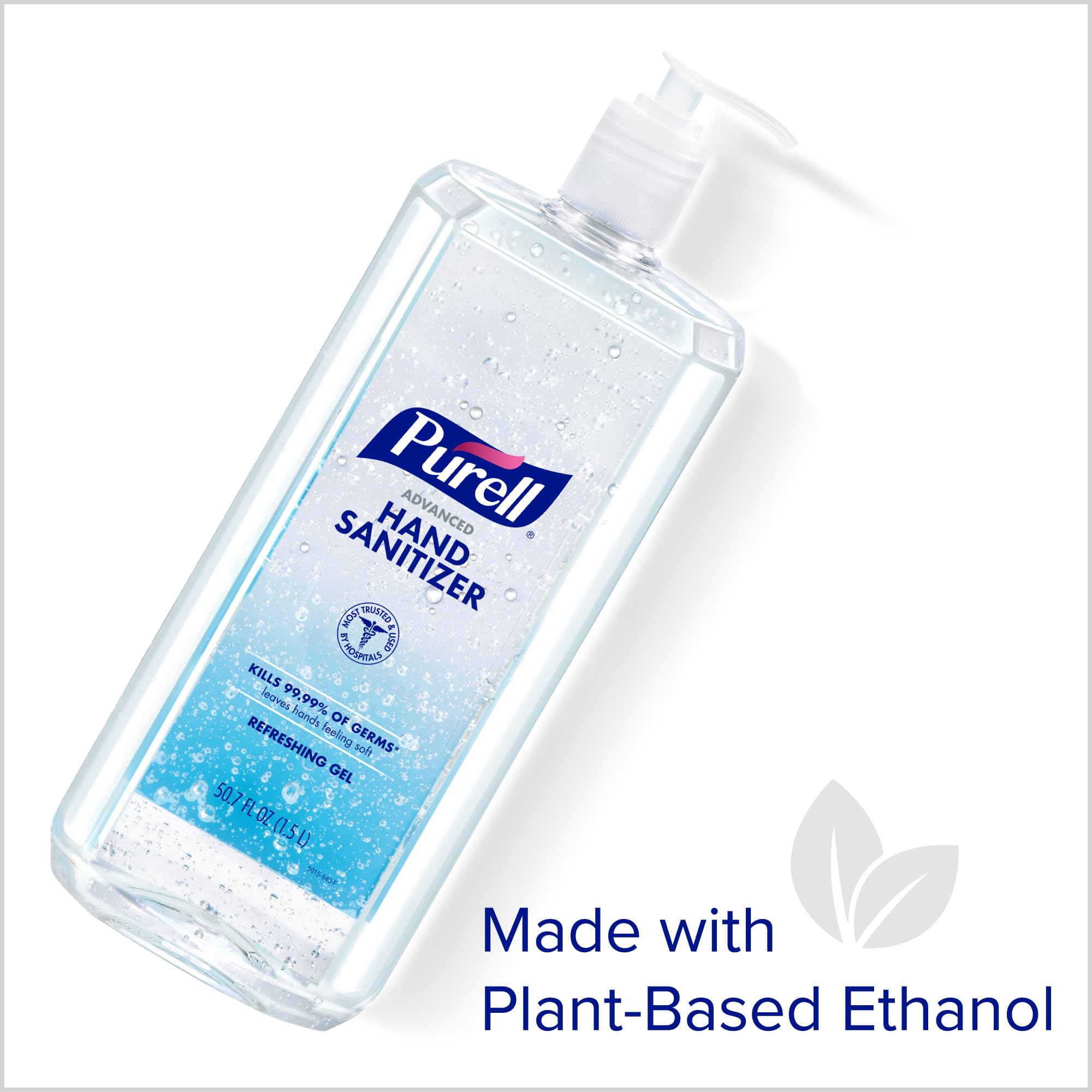Purell Advanced Hand Sanitizer Refreshing Gel, Clean Scent, 1.5 Liter Pump Bottle (Pack of 1) - 5015-04