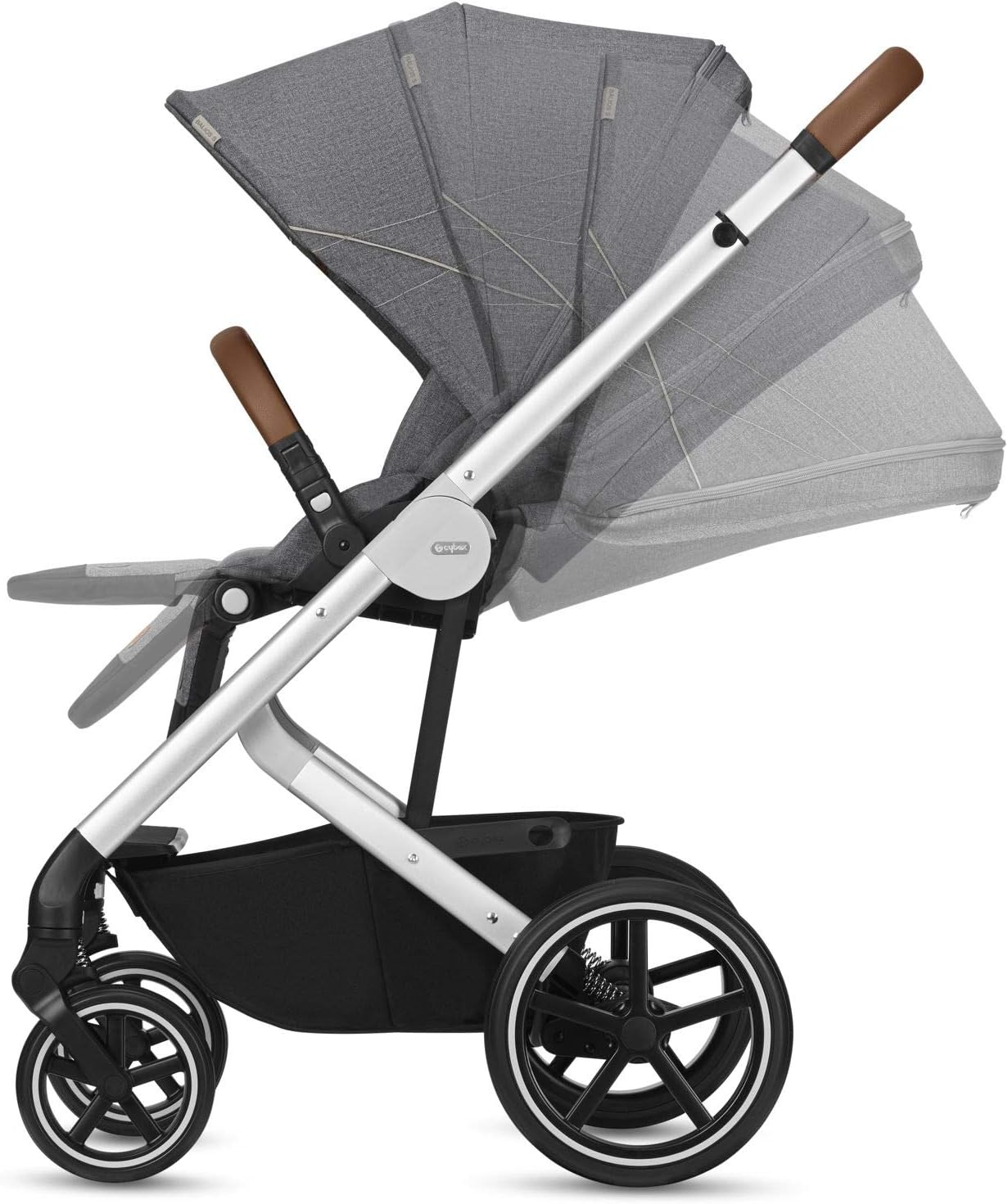 Poussette trio balios s denim manhattan grey aton 5 nacelle s Clearance