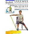 Vitality 4 Life with Curtis Adams Senior Resistance Band: Light Resistance, Longer Length + Instruction Guide. Latex Free. Ex