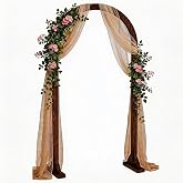 6.6FT Wooden Wedding Arch Wood Arches Arbor Backdrop Stand for Ceremony Indoor Outdoor Wedding Party Proposal Scene Garden Beach Forest Rustic Boho Decoration