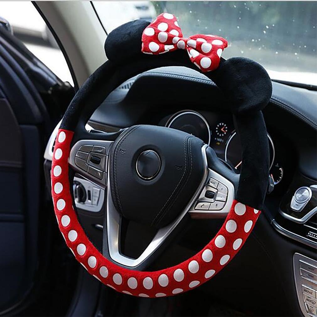 LPY-Plush Cute Car Steering Wheel Cover Wrap Car Interior Trim