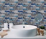 Art3d 10 Sheets Marble Peel Stick Backsplash Tiles 30x30cm Kitchen Bathroom Wall view 7