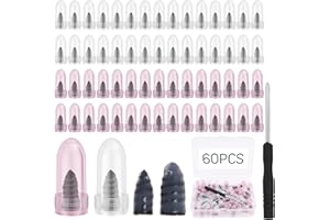 61 Pcs Tire Repair Rubber Nail Kit, Tire Repair Screw Plug Kit with Screwdriver & Case, 2 Sizes (30 Small & 30 Large),Tool-Fr