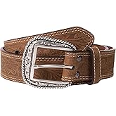 ARIAT Men's Leather Floral Embossed Belt
