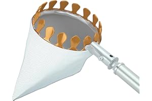 Aglaiprty Fruit Picker Tool with 6-Part Extension Pole and Cloth Bag for Gentle Fruit Catching（8FT）