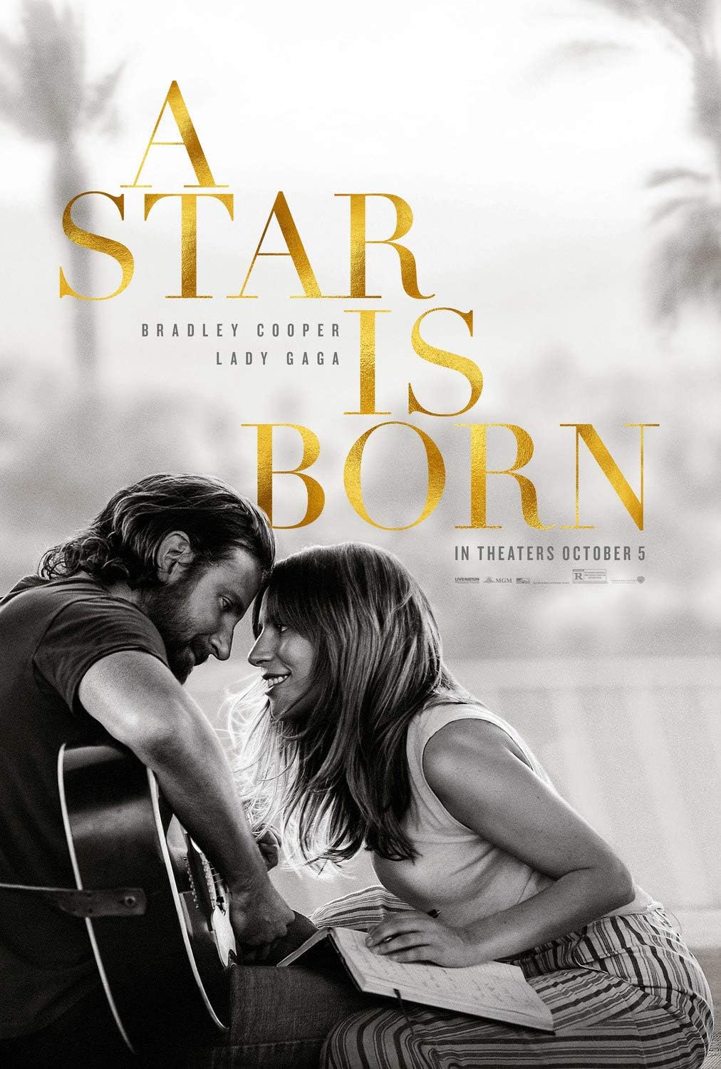 A Star Is Born Lady Gaga Bradley Cooper Original Single Sided Rolled 11x17 Movie Poster 2018