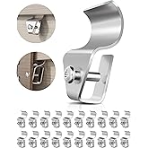 HUXOR Ganchos de vinilo para revestimiento de vinilo, sin necesidad de agujeros, tornillos laterales para colgar en el revest