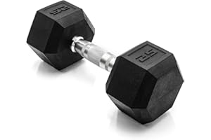 CAP Barbell Coated Hex Dumbbell Weight - Single | 10-120 lbs | Multiple Options
