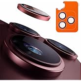 TORRAS TOP 9H+ for iPhone 18 Pro Max/ 18 Pro Camera Lens Protector,Burgundy | 3-Year Ultimate Durability,Military-Grade,9H+ Anti-Scratch, Anti-Reflection,1:1 Invisible Fit,Aerospace Glass,Metal Frame