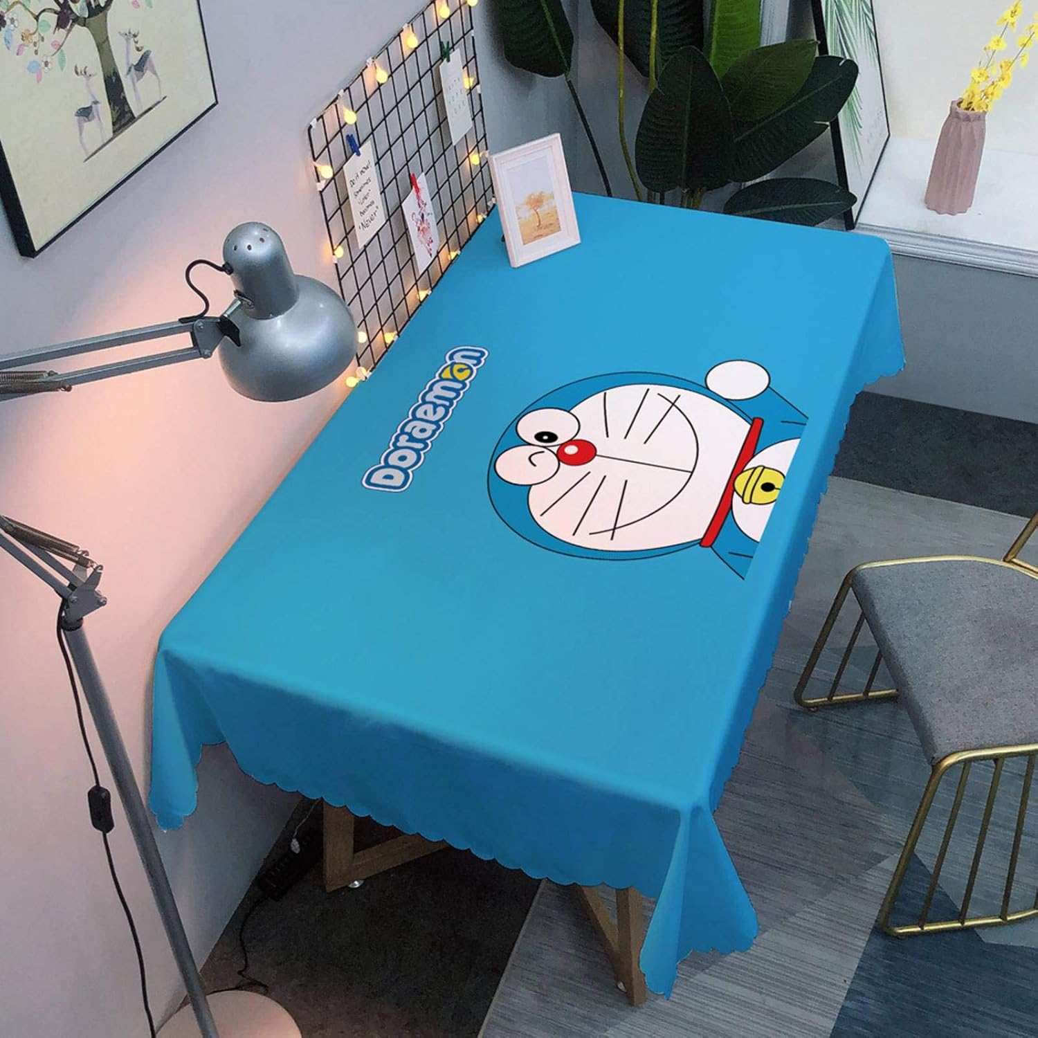 Amazon リマン漫画ドラえもんテーブルクロス新鮮な防水ドラえもん猫デスクテーブルクロスデジタル印刷 テーブルクロス オンライン通販