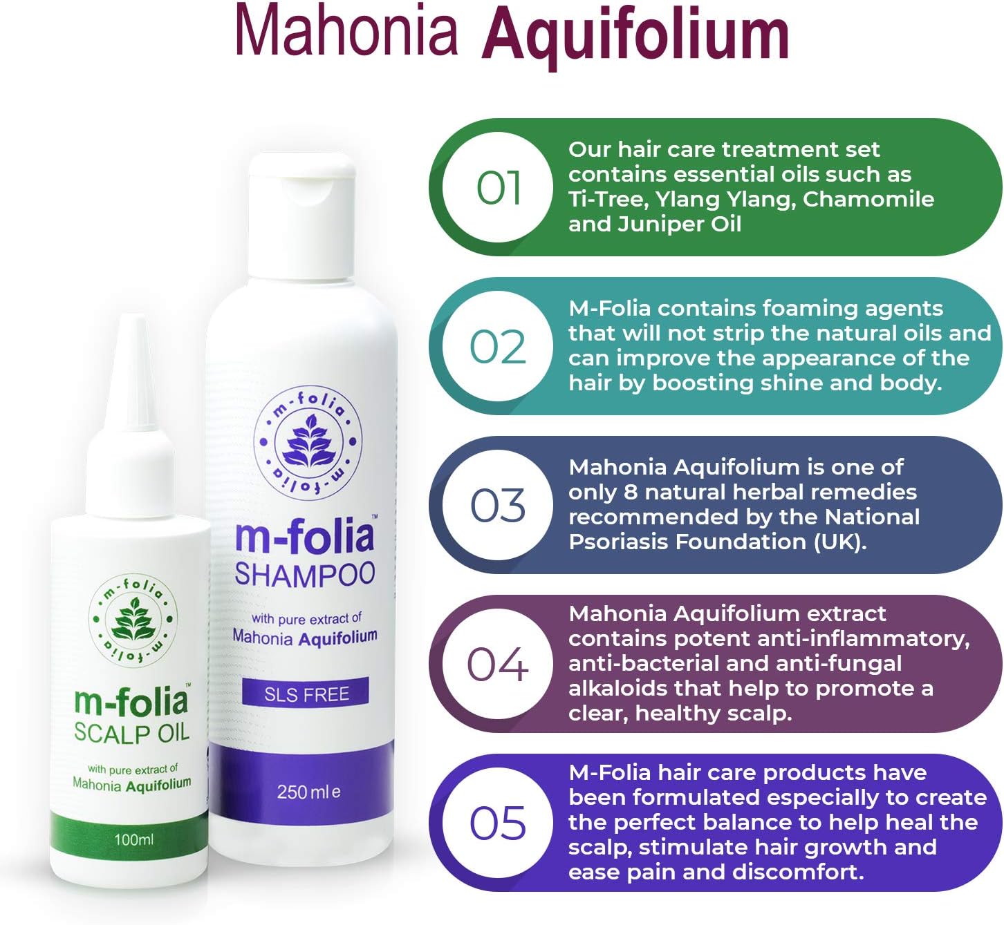 M-Folia Psoriasis Scalp Shampoo and Scalp Oil Hair Care Treatment Formulated to Treat the Psoriasis Scalp, Flaky Scalp - Image 5