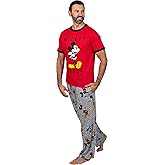 Disney Men's Classic Mickey Mouse Pajama Tee and Lounge Pant Set