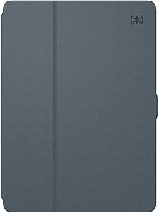 Speck Products Compatible Case for Apple 12.9-inch iPad Pro Case (2015 and 2017 Models), BalanceFolio with Magnets, Stormy Grey/Charcoal (90915-5999)