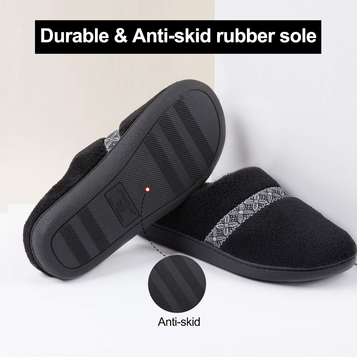 ultraideas comfort fleece memory foam slippers at amazon