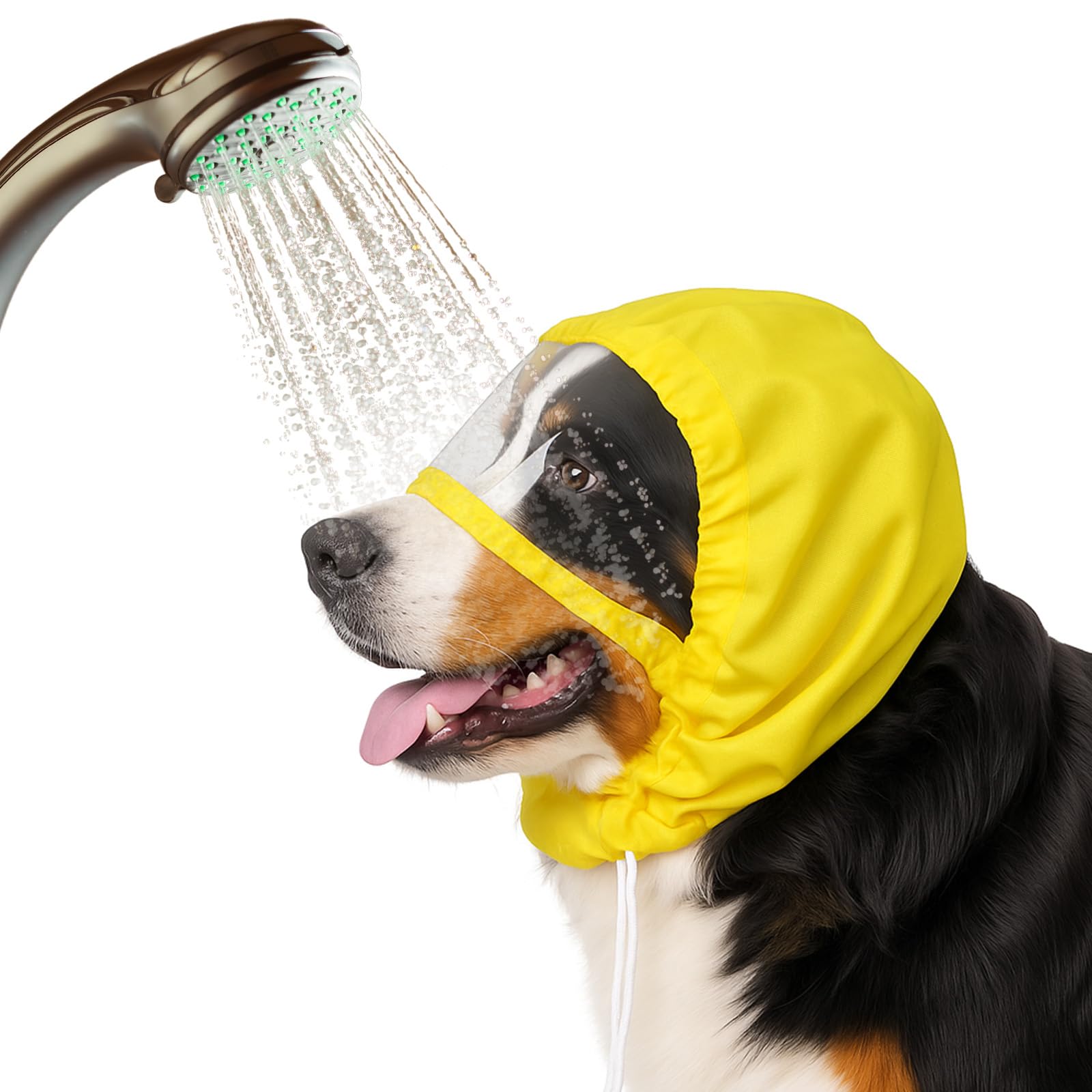Photo 1 of Dog Shower Cap, Adjustable Dog Ear Covers for Bath Reusable Dogs Bath Ear Covers for Baths Dogs and Cats Bathing