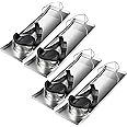 VEVOR Concrete Knee Boards 28'' x 8'' Slider Knee Boards, Kneeler Board Stainless Steel Concrete Sliders 2 Pair of Moving Sliders w/Concrete Knee Pads & Board Straps for Cement & Concrete Finishing