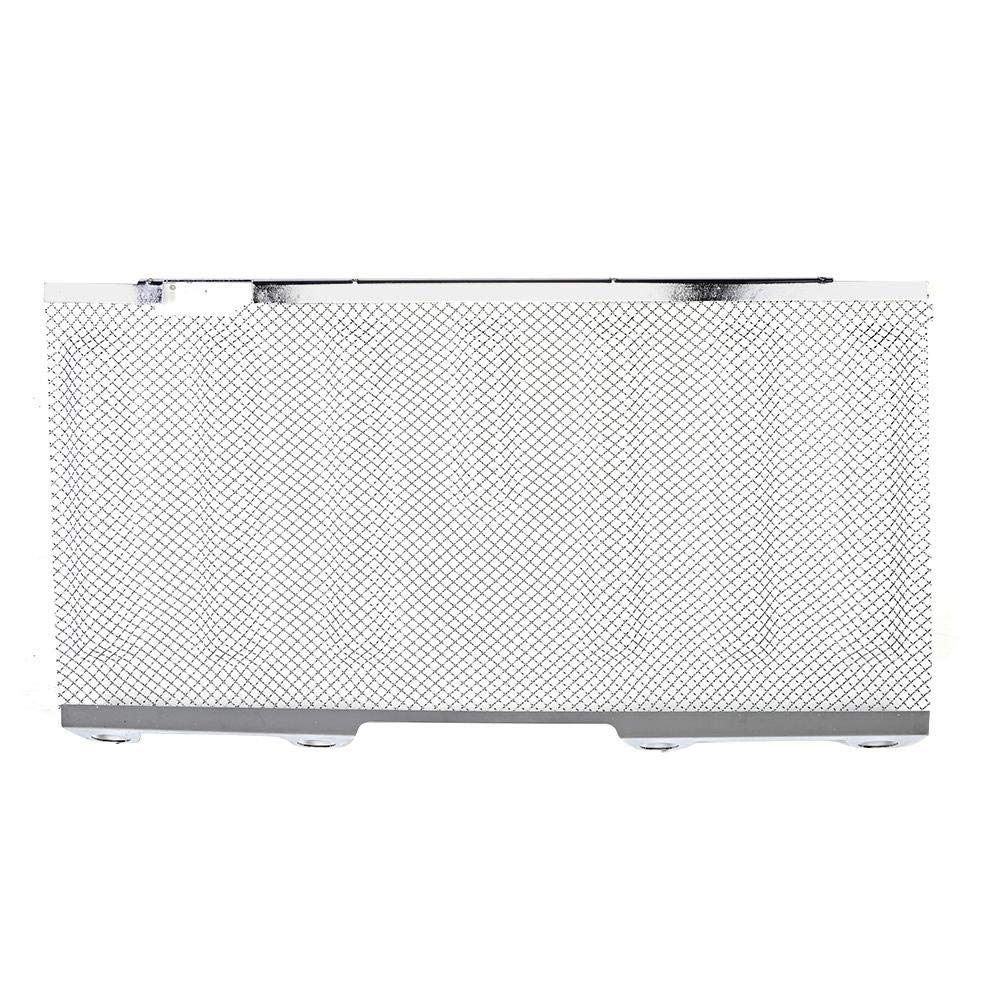 X AUTOHAUX Griglia Auto A Nido D'Ape In Alluminio, Maglia Romboidale, Dimensioni 40x13 Cm, Fori 12x6 Mm, Nero, Universale - 2