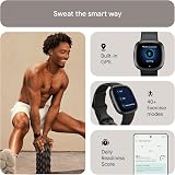 Fitbit Versa 4 Fitness Smartwatch with Built-in GPS Black Graphite view 3