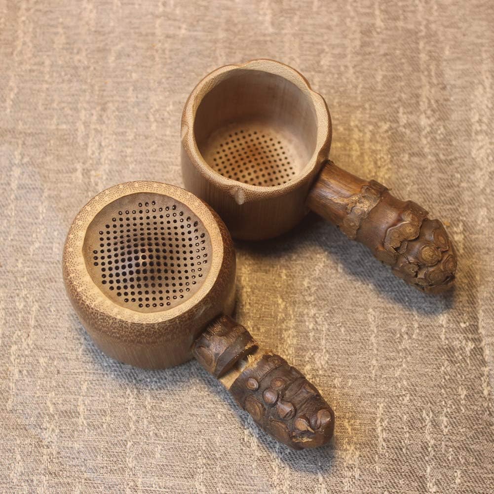Bitter Bamboo Root Tea Leak Chinese Tea Table Decoration Tea Strainer Tea Set Accessories Well-Made Safe Non-Toxic Tea Spoon
