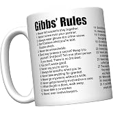 CJ Artisans NCIS Gibbs' Rules Coffee Mug (All 38 Rules)
