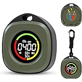 ASIEIT 4-in-1 Portable Carbon Monoxide and Carbon Dioxide Detectors, Upgraded 3-Day Standby Rechargeable CO & CO2 Detector, Real-Time CO & CO2 Alarm for Air Safety for Travel, Camping, Home, Green